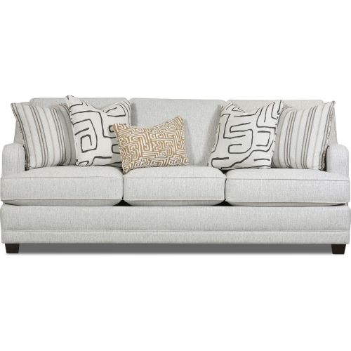 Sofa in Durango Pewter Off White Fabric